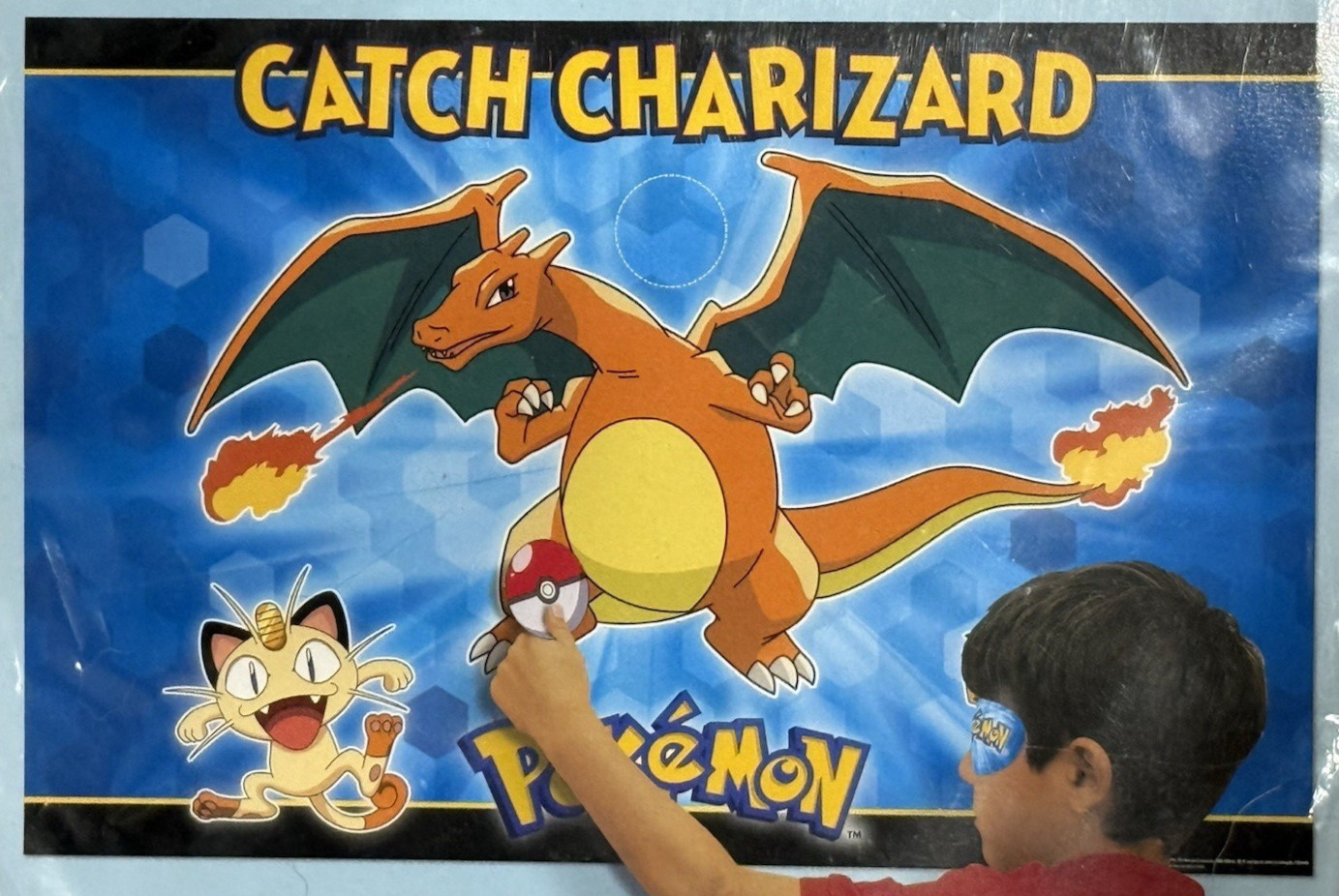 Pokémon Kids Party Game CATCH CHARIZARD 2014 Pin the Tail on the Donkey NEW gallery