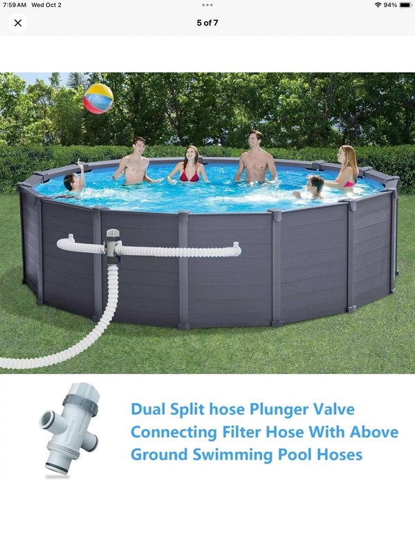 Replacement Dual Split Hose Plunger Valve Pool Part Accessory 1 pack, New gallery