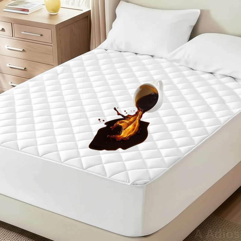 Extra Waterproof Mattress Protector Quilted Mattress Pad Cover Breathable Fitted gallery
