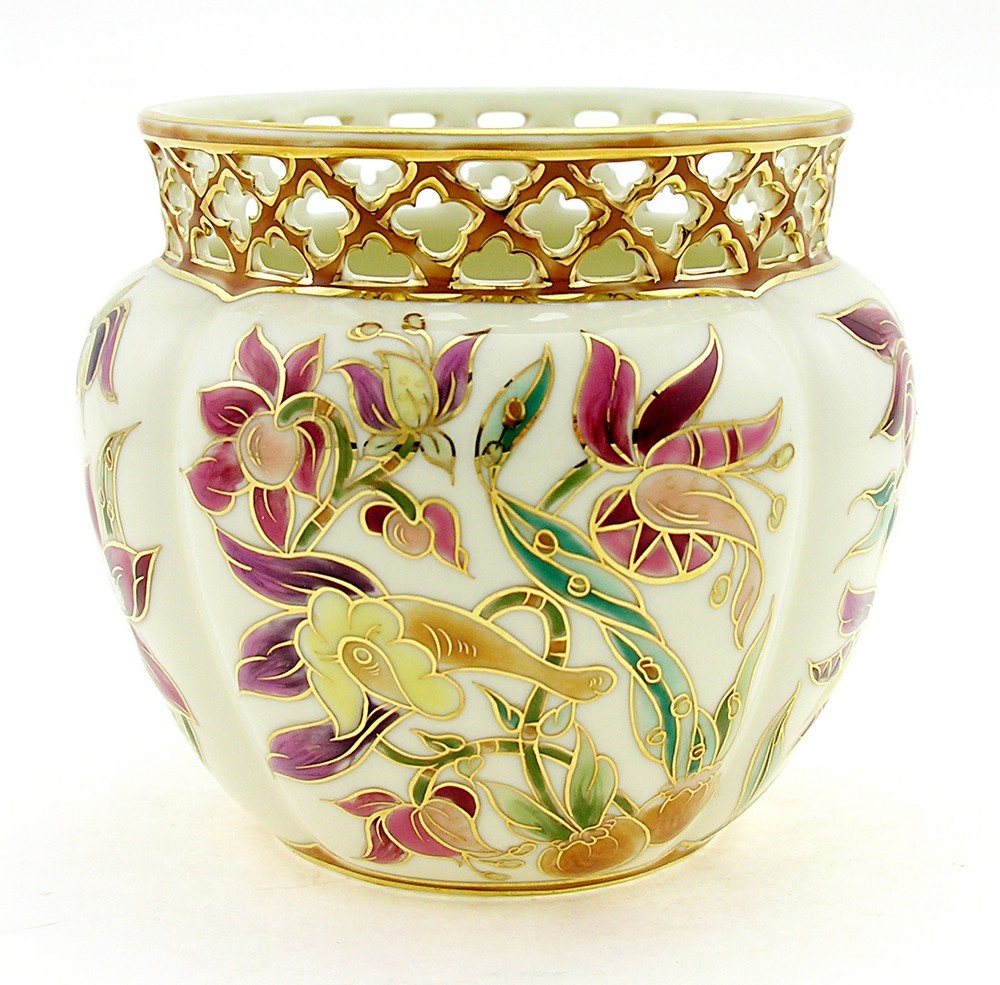 Small Zsolnay Natural Color Cachepot gallery
