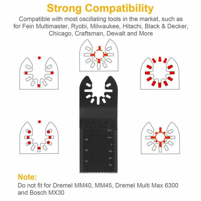 20pcs Oscillating Multi Tool Saw Blades Multi Tool Blades for Wood Metal gallery