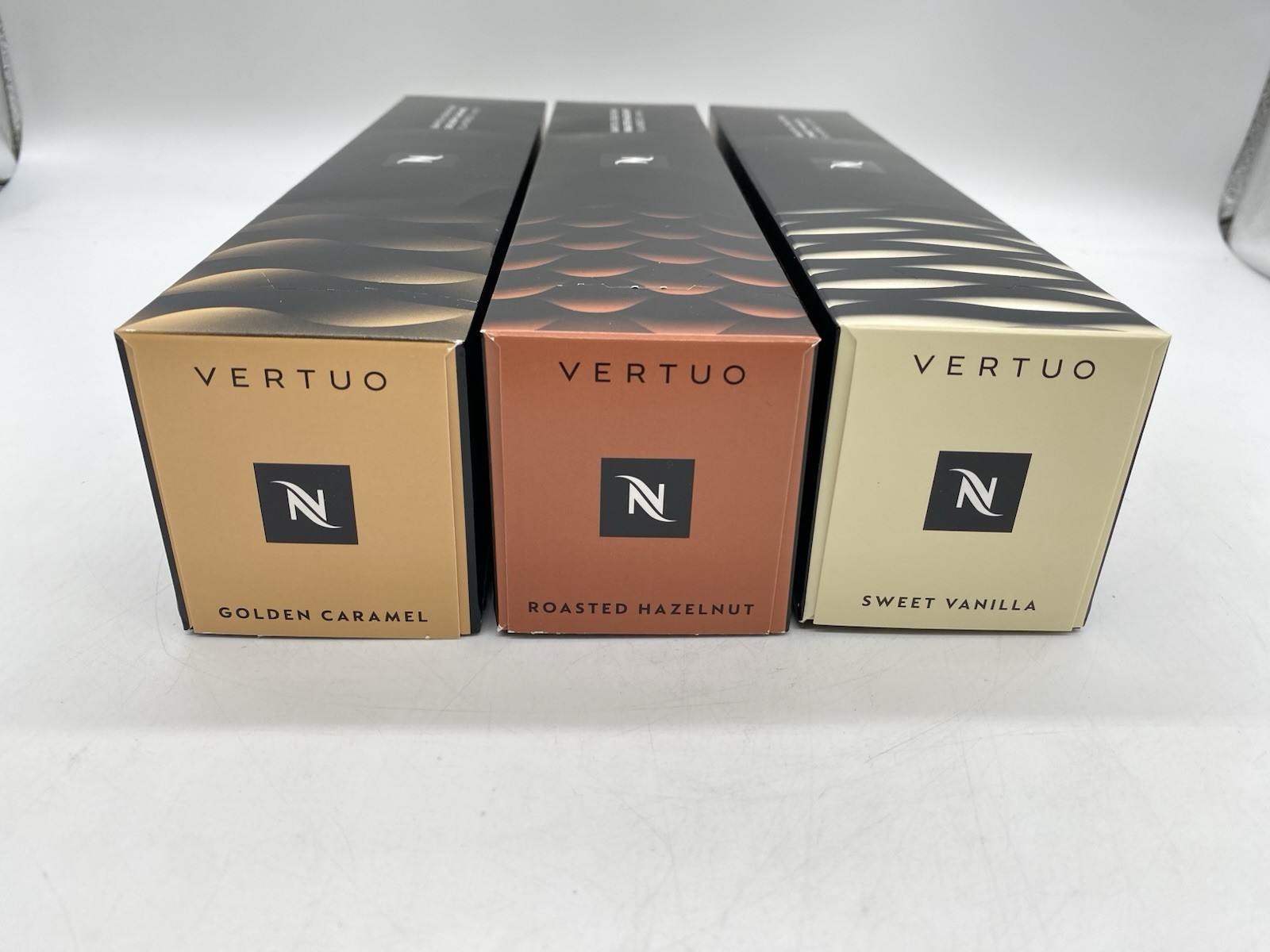 Nespresso VertuoLine, Caramel, Vanilla, Hazelnut Coffee Capsules 30 Count gallery