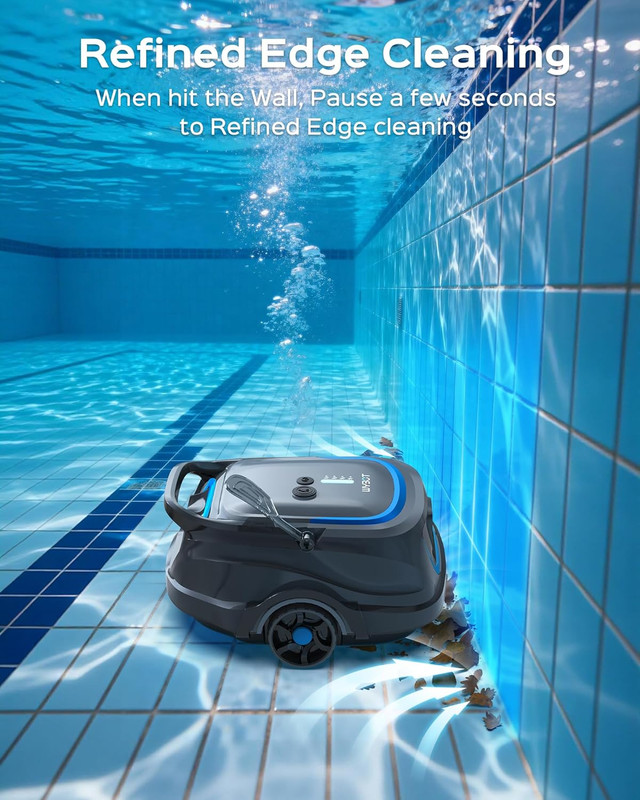 A1 Robotic Pool Cleaner – Dual Layer Filtration, Strong Suction, 130 Mins Runtim gallery