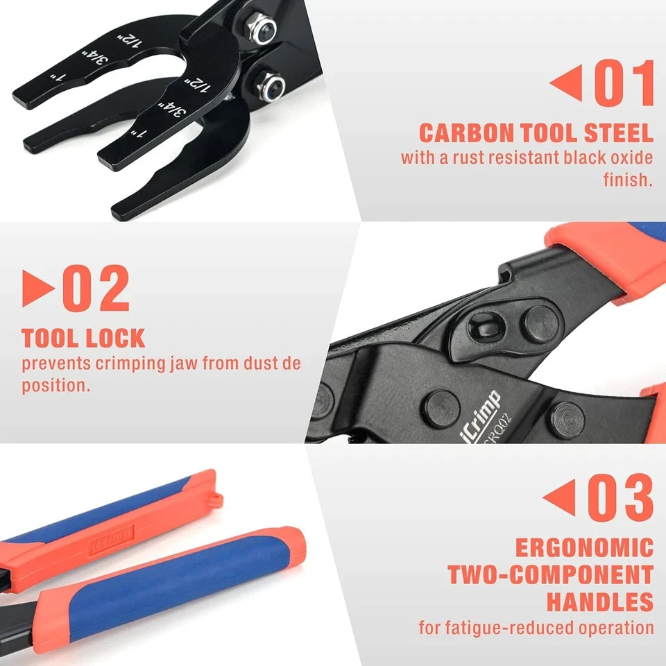 Icrimp Push-Fit Disconnect Tong Tool for Easily Removing Push-To-Connect Fitting gallery