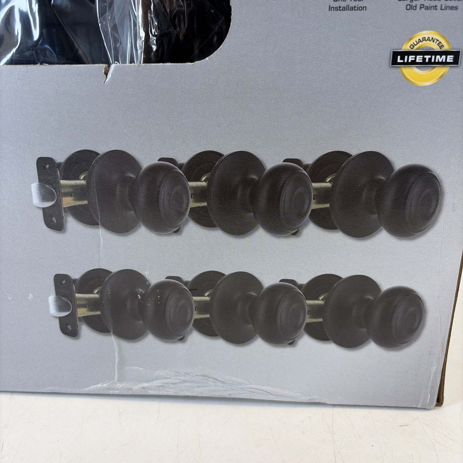 6 Defiant Hartford Matte Black Hall and Closet Door Knob Contractor 6 Pack gallery