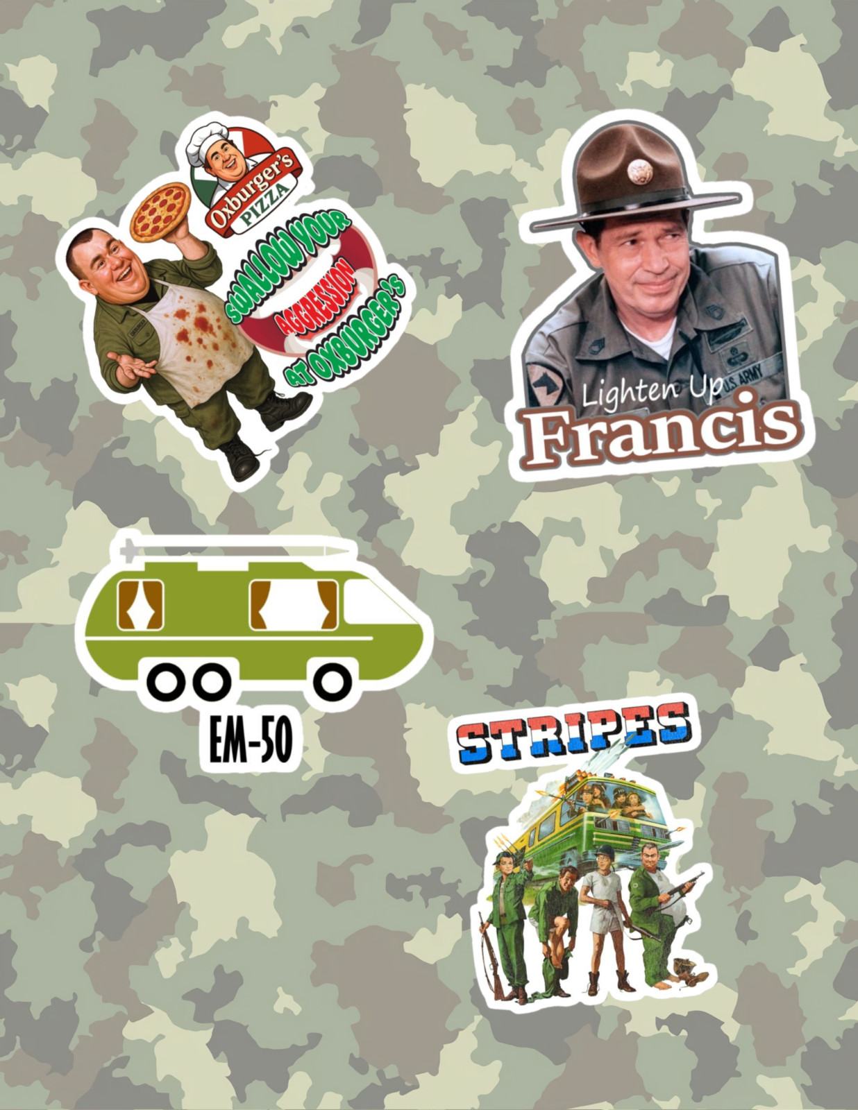Stripes 80s Movie Sticker Pack gallery