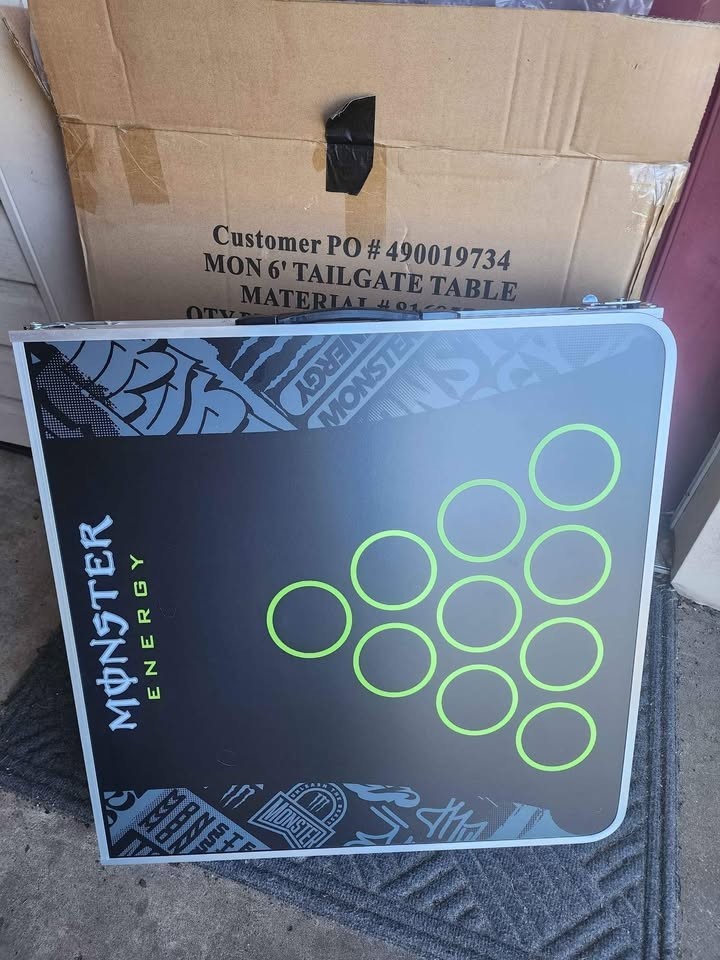 🔥Monster Energy Folding Tailgate/Beer Pong Table 6ft🔥 gallery