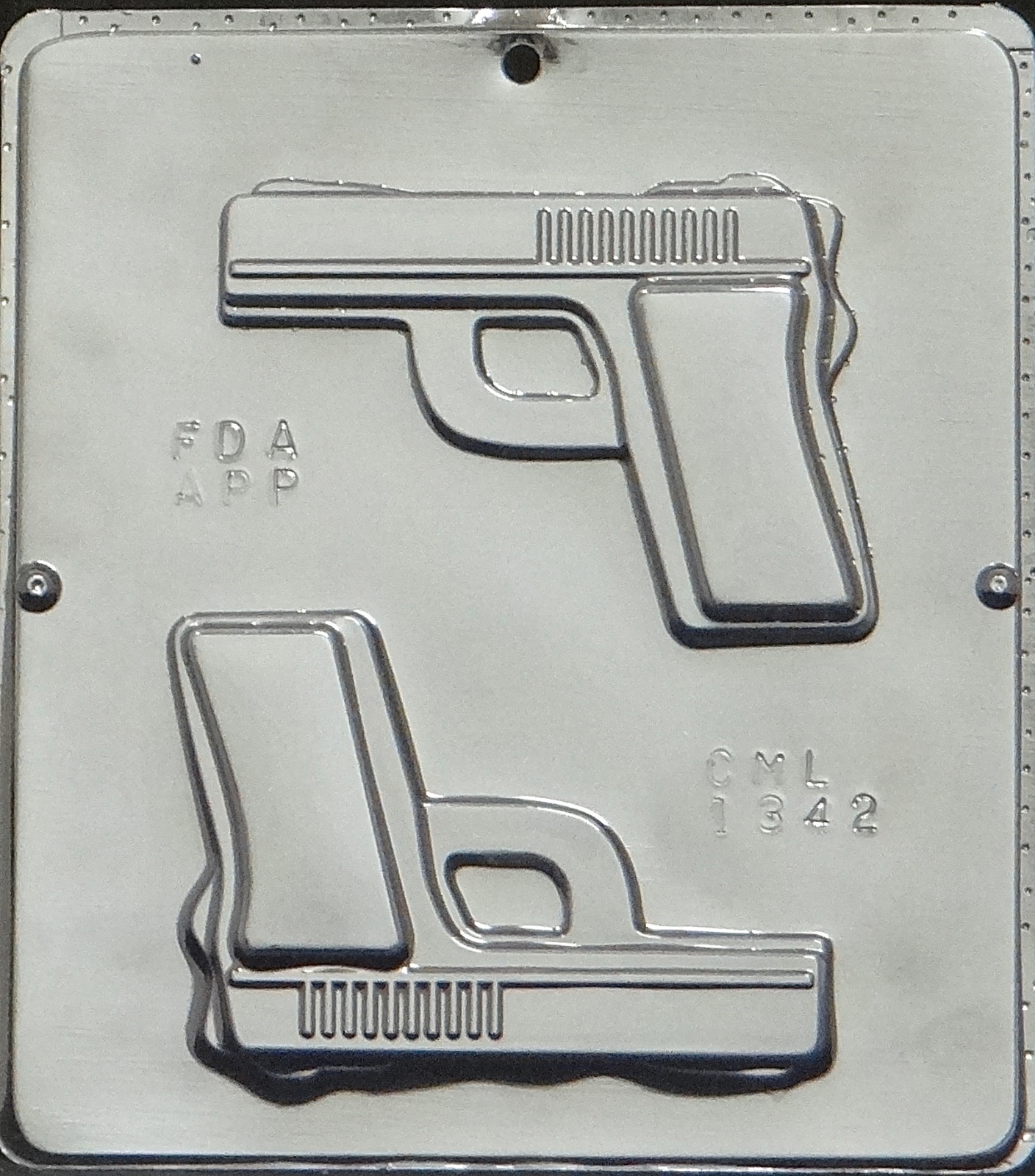 Handgun Semi-Automatic Gun Chocolate Candy Mold 1342 NEW gallery
