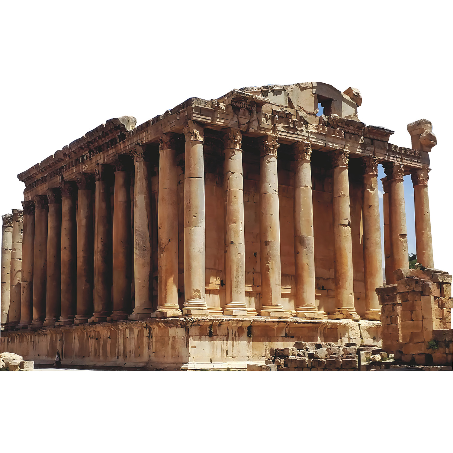 H13648 Bacchus Temple Columns Roman Ruins Baalbek Lebanon Cardboard Cutout Stand gallery