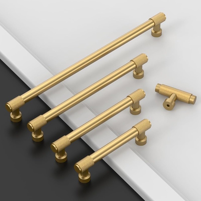 10 Pack Knurled Cabinet Pulls 5 Inch Hole Center Kitchen Drawer Hardware ZH034 gallery