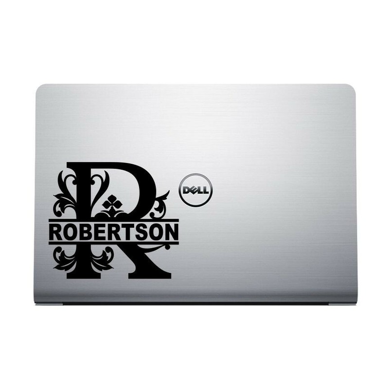 MONGRAM INITIAL Vinyl Decal Sticker Wall Picture Mirror Laptop Yeti Cooler gallery