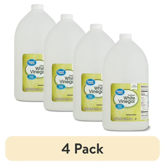 (4 pack) Great Value Distilled White Vinegar, 128 fl oz gallery