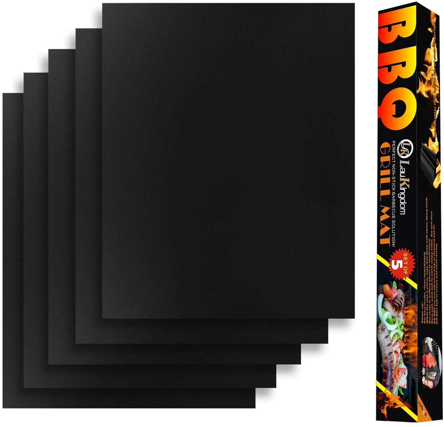 5 BBQ Copper Grill Mats Baking Mats Non Stick Mat Pad Bake Cooking Sheet Liner gallery