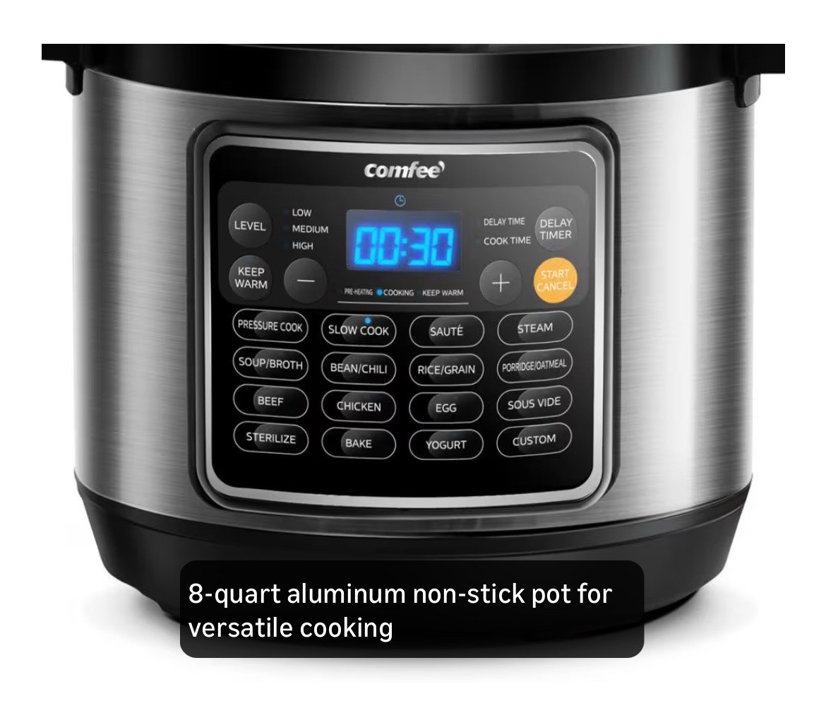 COMFEE’ 16 in 1 Electric Pressure Cooker Instant Multi Cooker - D gallery