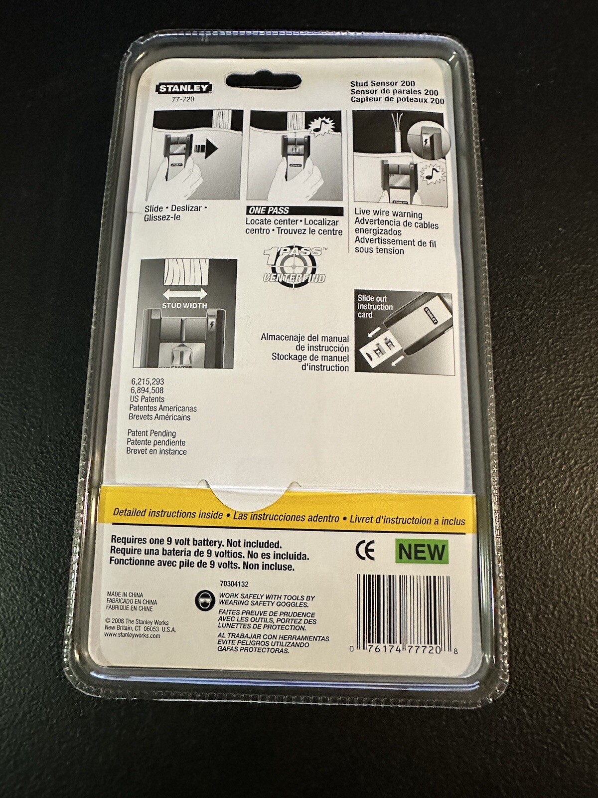 Stanley Stud Sensor 200 AC Detection up to 3/4" / Brand NEW & Sealed gallery