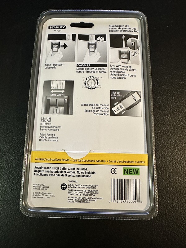 Stanley Stud Sensor 200 AC Detection up to 3/4" / Brand NEW & Sealed gallery