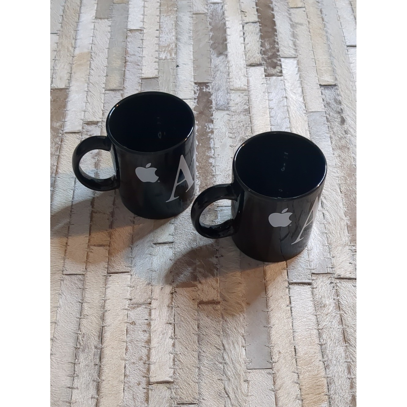 Vintage 90s Apple Computer Mac Employee Ceramic Coffee 12oz Mugs (Set Of 2) gallery