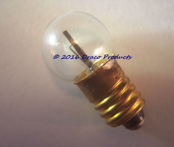 #406 Screw Bulb Flasher lamp 2.6V .5A for 3v 2-Cell Battery Blinking Flashing gallery