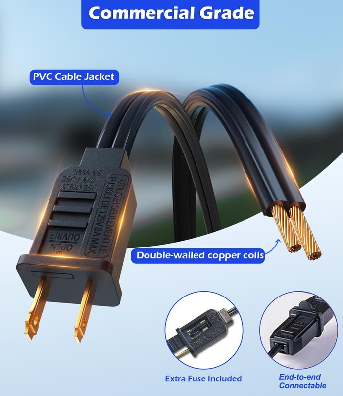 120FT LED Outdoor String Lights with 30+2 Edison Shatterproof Waterproof Bulb... gallery