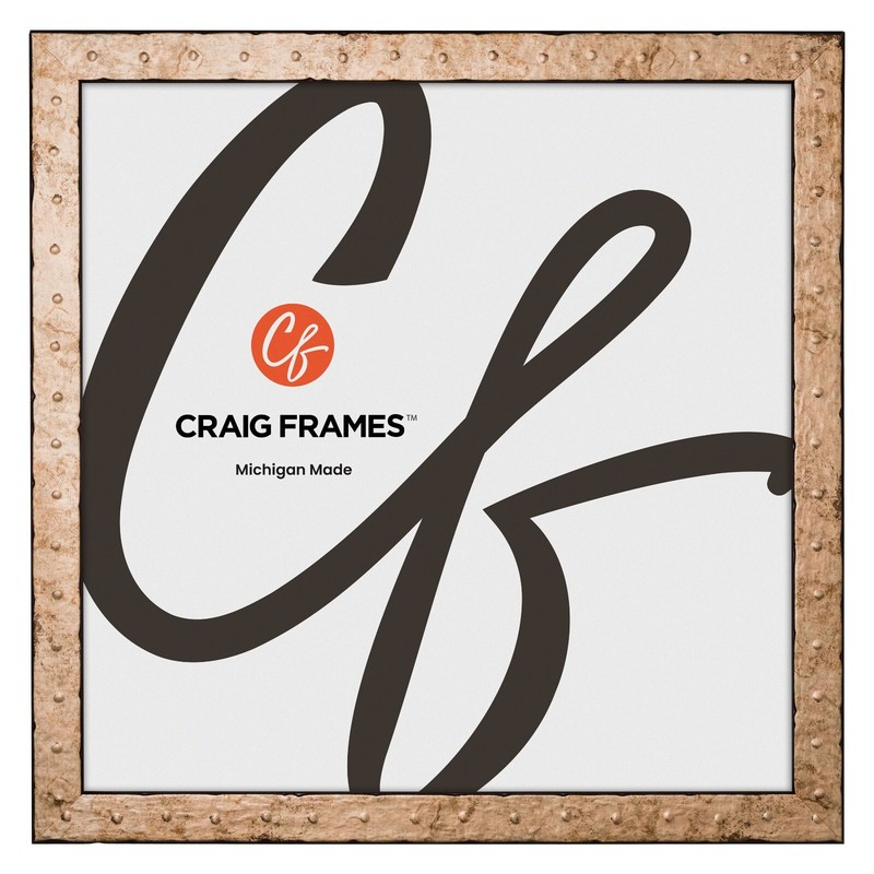 Craig Frames Rivet, 1.25 Inches Wide Tarnished Bronze Picture Frame gallery
