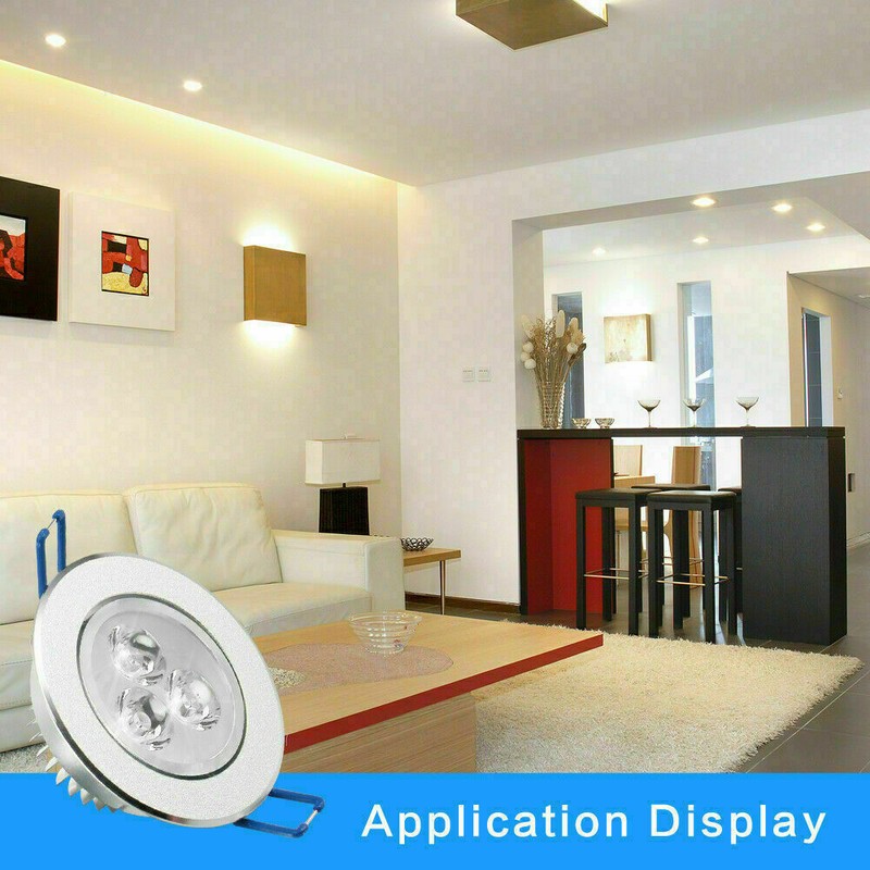 20PC 4W Spotlight Downlight LED Recessed Ceiling Panel Light Lamp 85V-265V US gallery