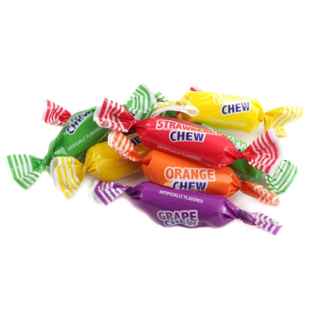 Fruit Chews Assorted Fruity Flavors, Classic Chewy Bulk Wrapped Candy (5 Pounds) gallery
