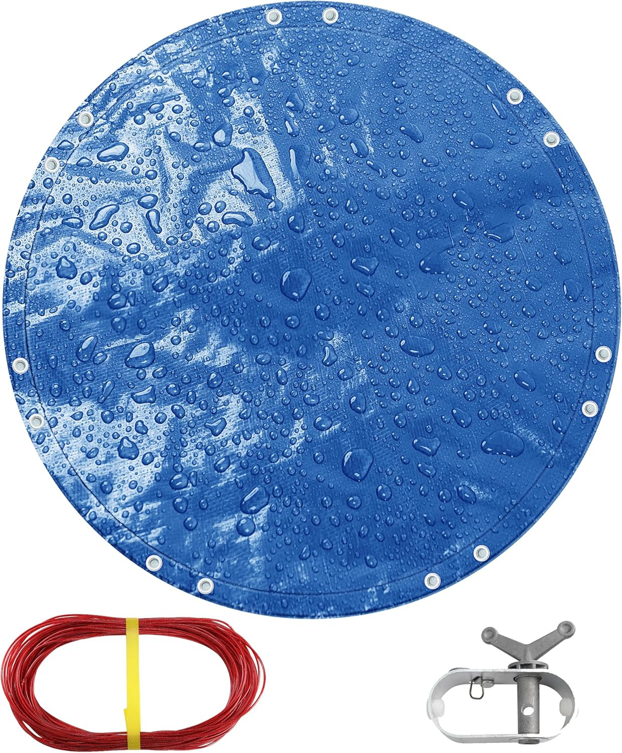 18ft Round tarp Waterproof 8mil Poly Tarps Pool Cover Multifunctional Tarpaul... gallery