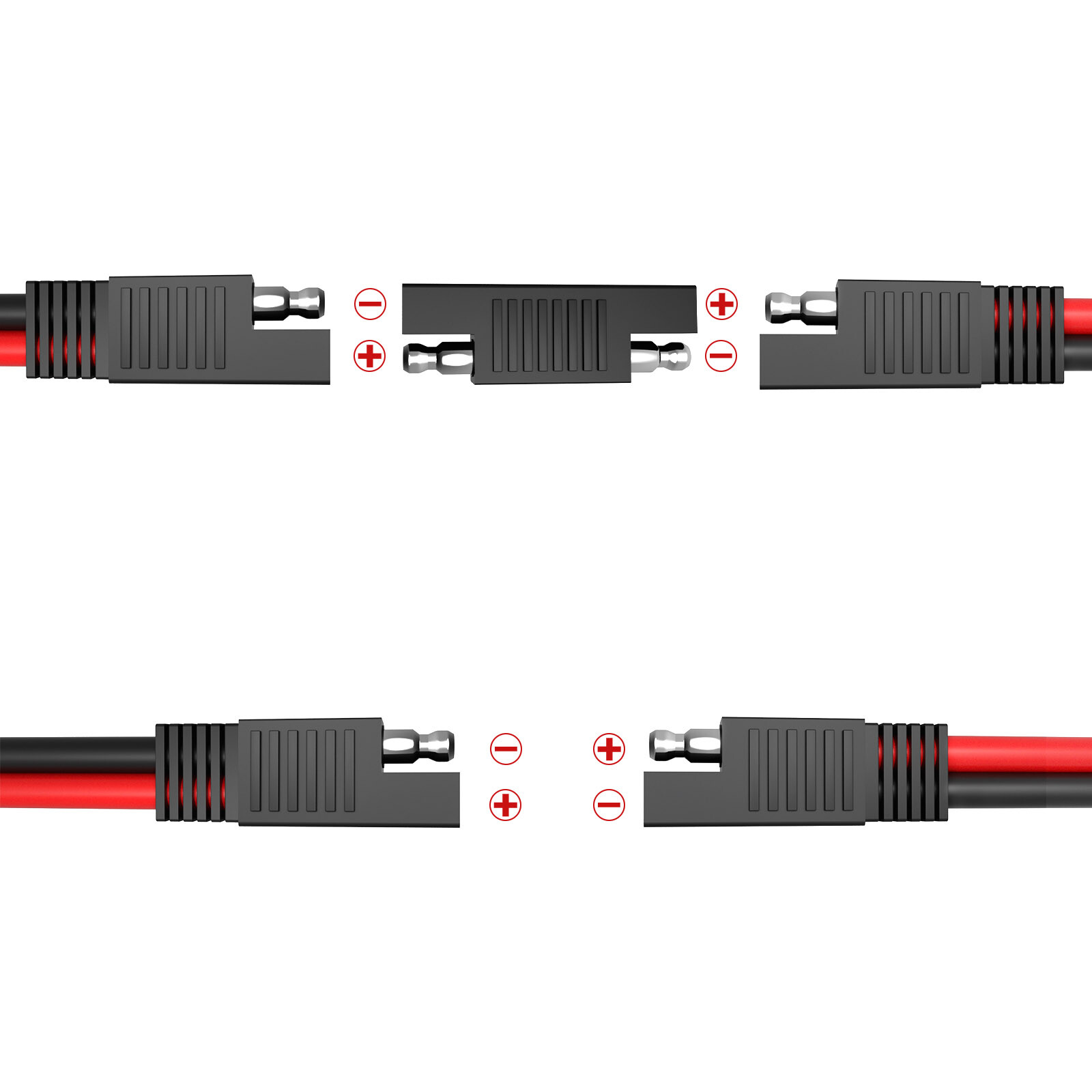 SAE Extension Cable 10AWG Quick Disconnect Wire Harness with SAE Adapter gallery