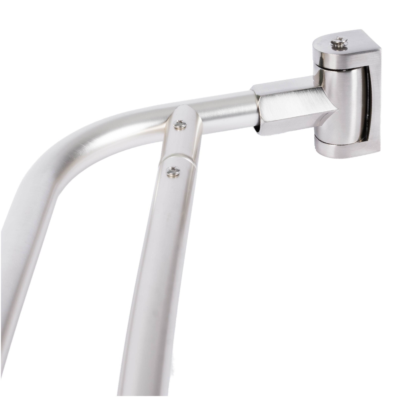 Double Curved Shower Rod Adjustable from 44 in. to 70 in. - Brushed Nickel Finis gallery