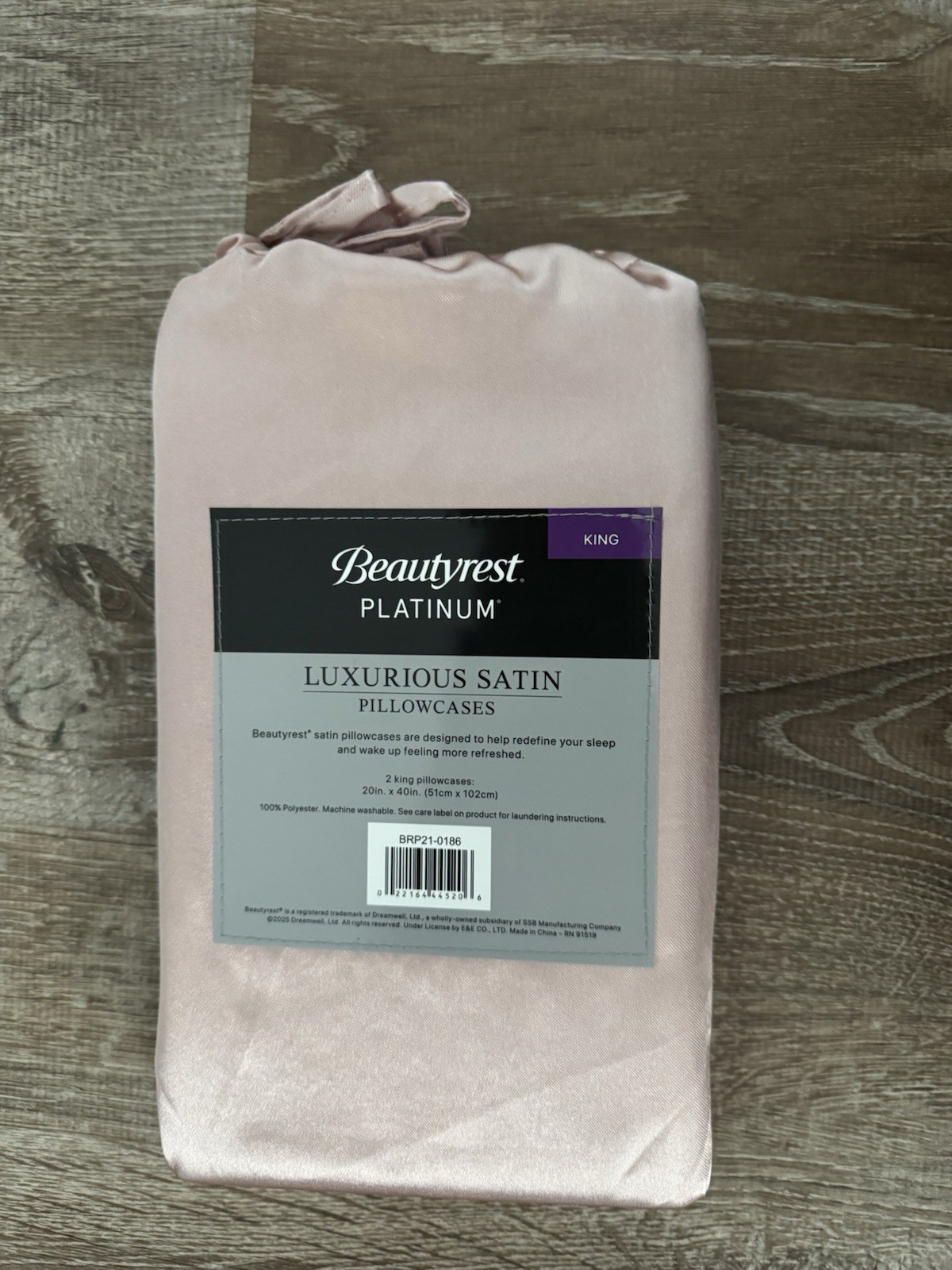(2 Pack) Beautyrest King Luxurious Satin Silk Pillowcase Color Blush Pillow Pink gallery