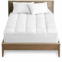 Reversible Mattress Pad Microfiber Hypoallergenic All Seasons Microplush Fleece