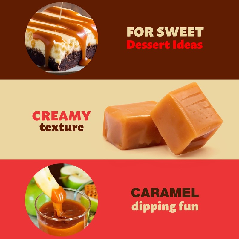 Caramel Cubes Candy | 2-Pound Pack | Vanilla Classic Chewy Squares | Individu... gallery