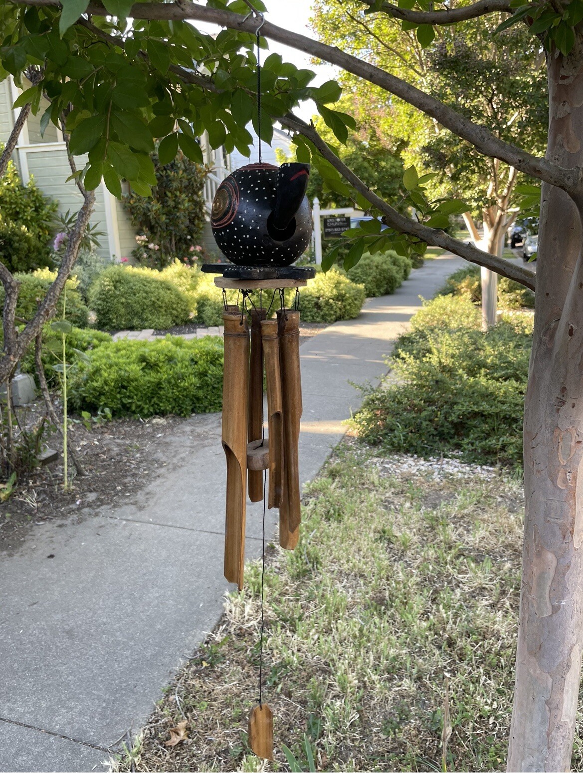 Turtle Wood Bamboo Wind Chimes Bali gallery