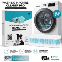 Uproot Clean Washing Machine Cleaner Tablets – 24 Pack for a 12 Month Supply. Fo