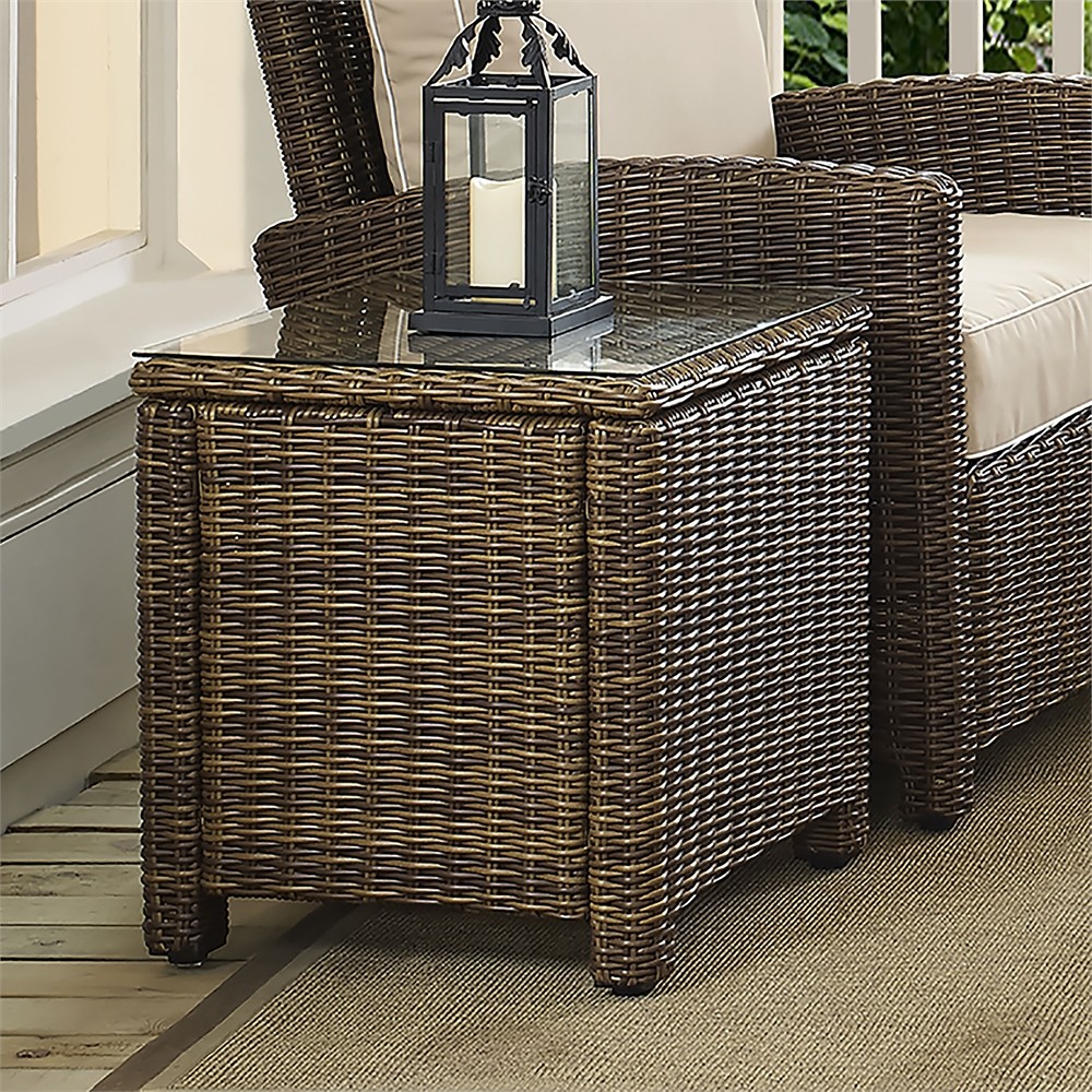 Bradenton Wicker Outdoor Side Table gallery