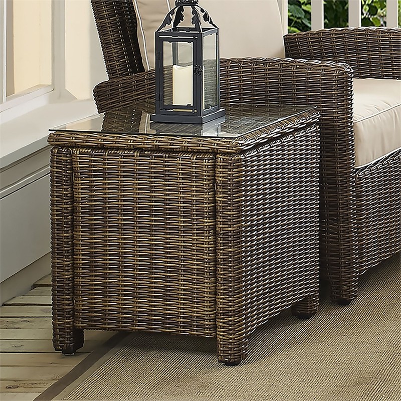 Bradenton Wicker Outdoor Side Table gallery