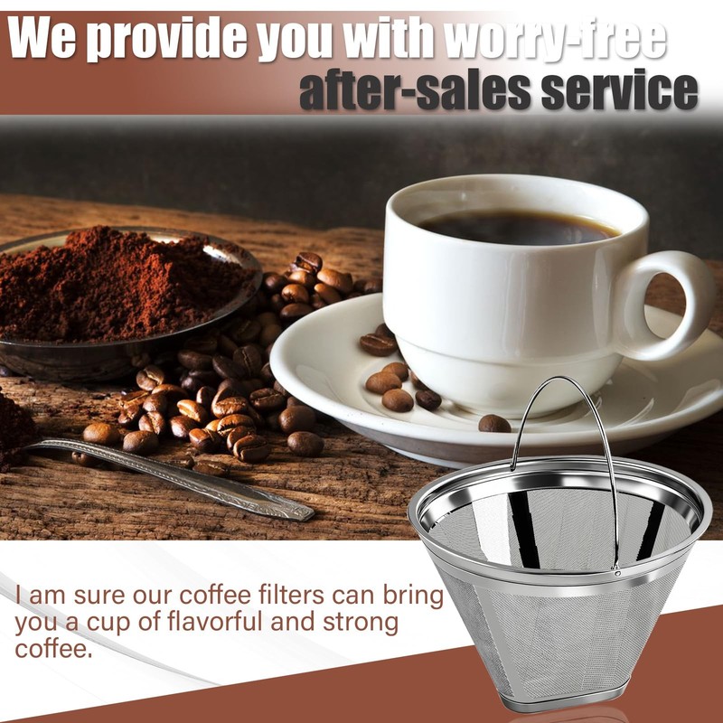 #4 Coffee Filter Reusable Stainless Steel Compatible Technivorm Moccamaster gallery