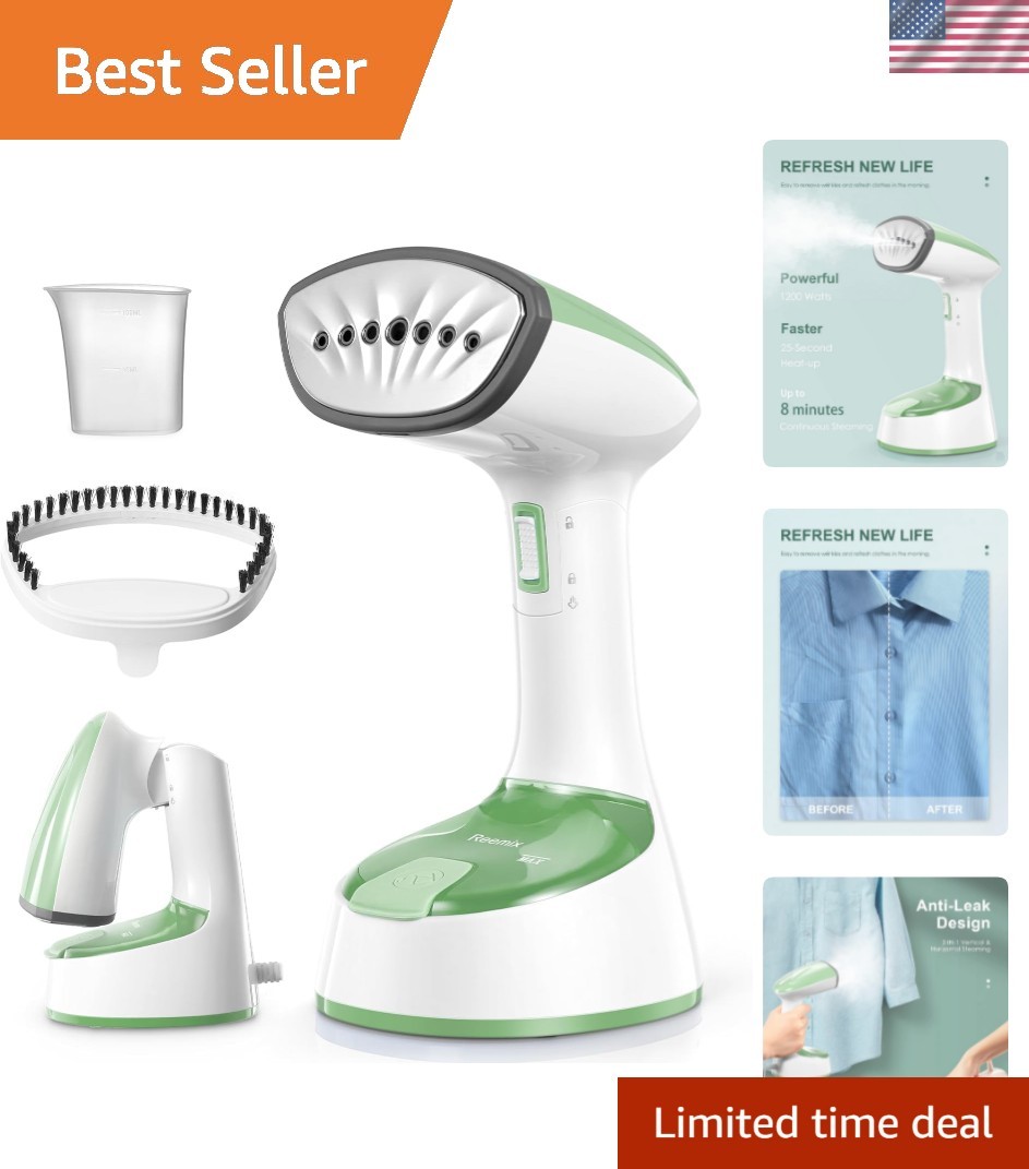 Handheld Garment Steamer - 25 Sec Fast Heat, 20g/min Steam, Space-Saving Design gallery