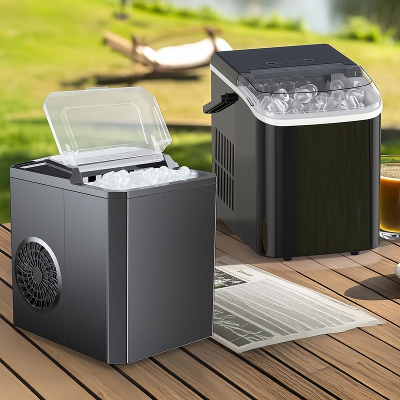 Tabletop ice maker, can make 26.6 pounds of ice in 24 hours portable ice maker. gallery