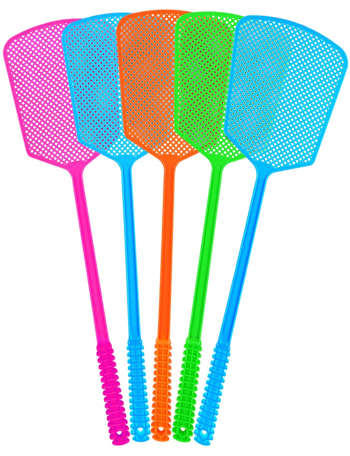 Fly Swatter,5 Pack Plastic Heavy Duty Manual Fly Killer, Long Handle Flyswatt... gallery