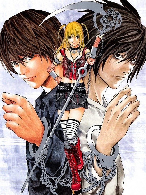 Death Note Anime Light Yagami Misa Amane & L Manga Poster print 11"x17" gallery