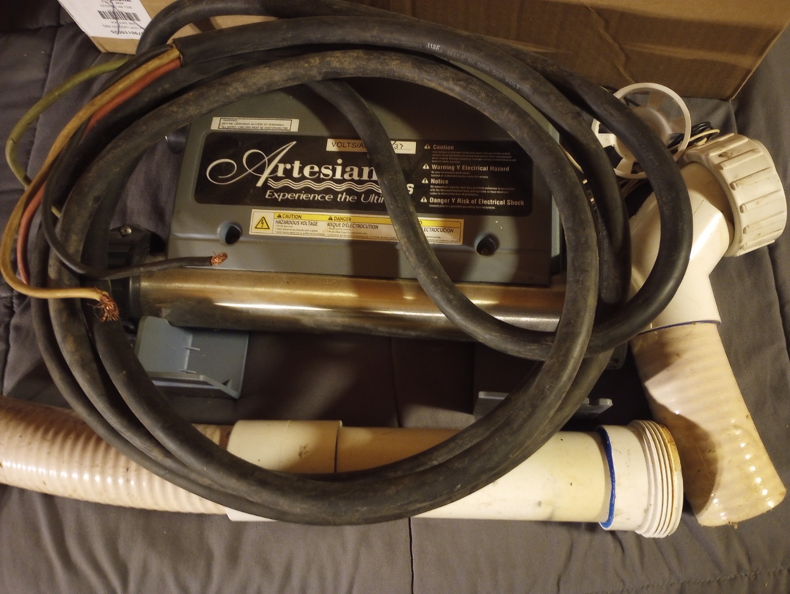 Used Spa Heater 240 Volt With Pipes And Wire Artesian Spas Spa Builders gallery