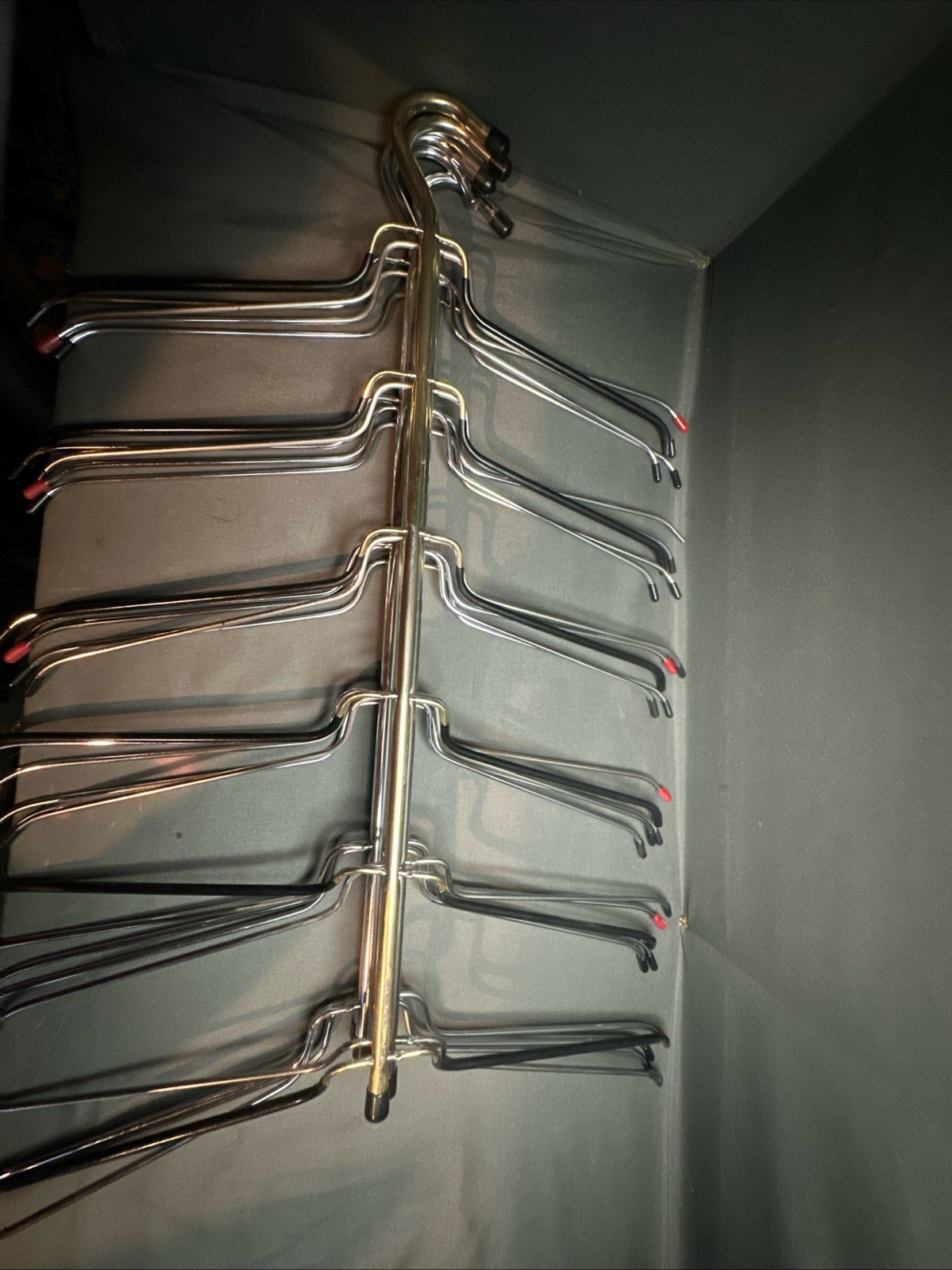 6 Tier Non Slip Hangers Chrome Tree Space Saver Shirts, Dress Set of 5 gallery