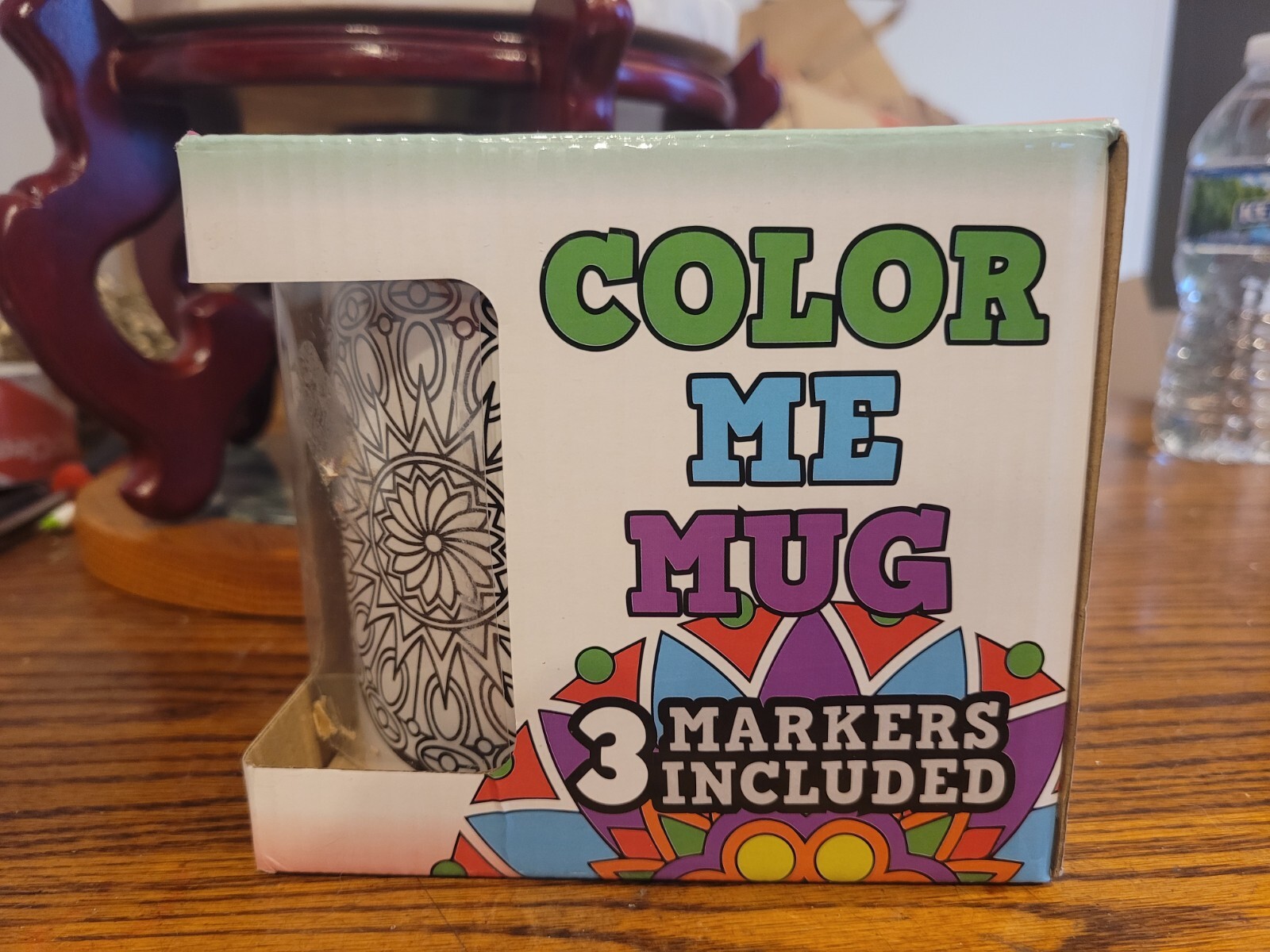 Do It Yourself Color Me Mug With Three Markers NIB Mandala Pattern Art Kit gallery
