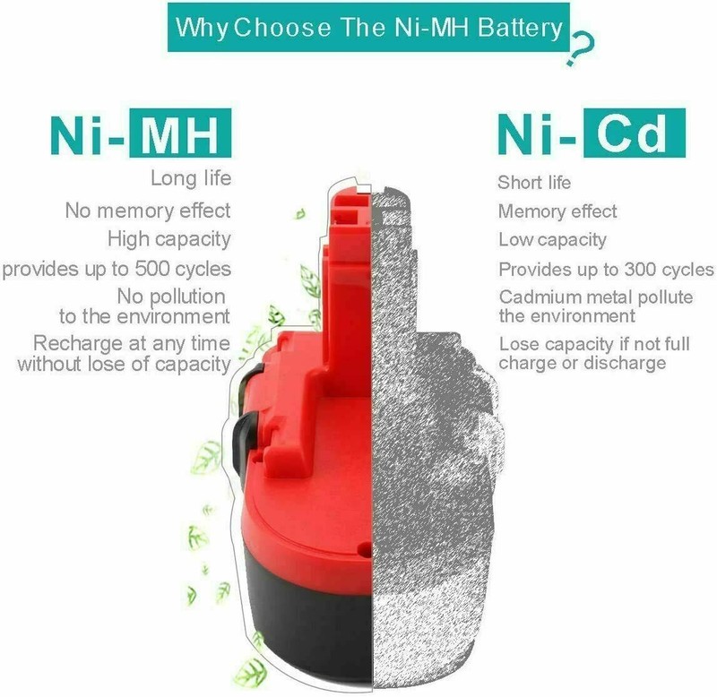 18V For Bosch BAT025 BAT180 BAT189 BAT026 BAT160 18Volt NiMh Battery 4600mAh gallery