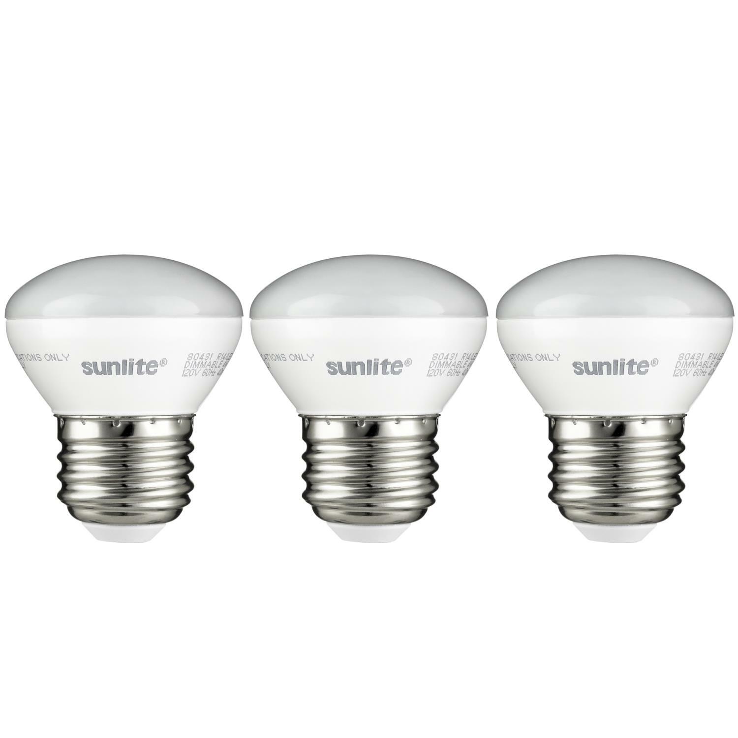 3 Pack Sunlite LED R14 Mini-Reflector Floodlight 4W 25W Equal, Medium Base 2700K gallery