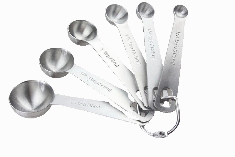 Household Stainless Steel Measuring Spoon Six-piece Set Kitchen Cooking Tool gallery