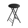 Lavish Home Folding Stool - Backless 24-Inch with 225lb 24 Inch, Black gallery
