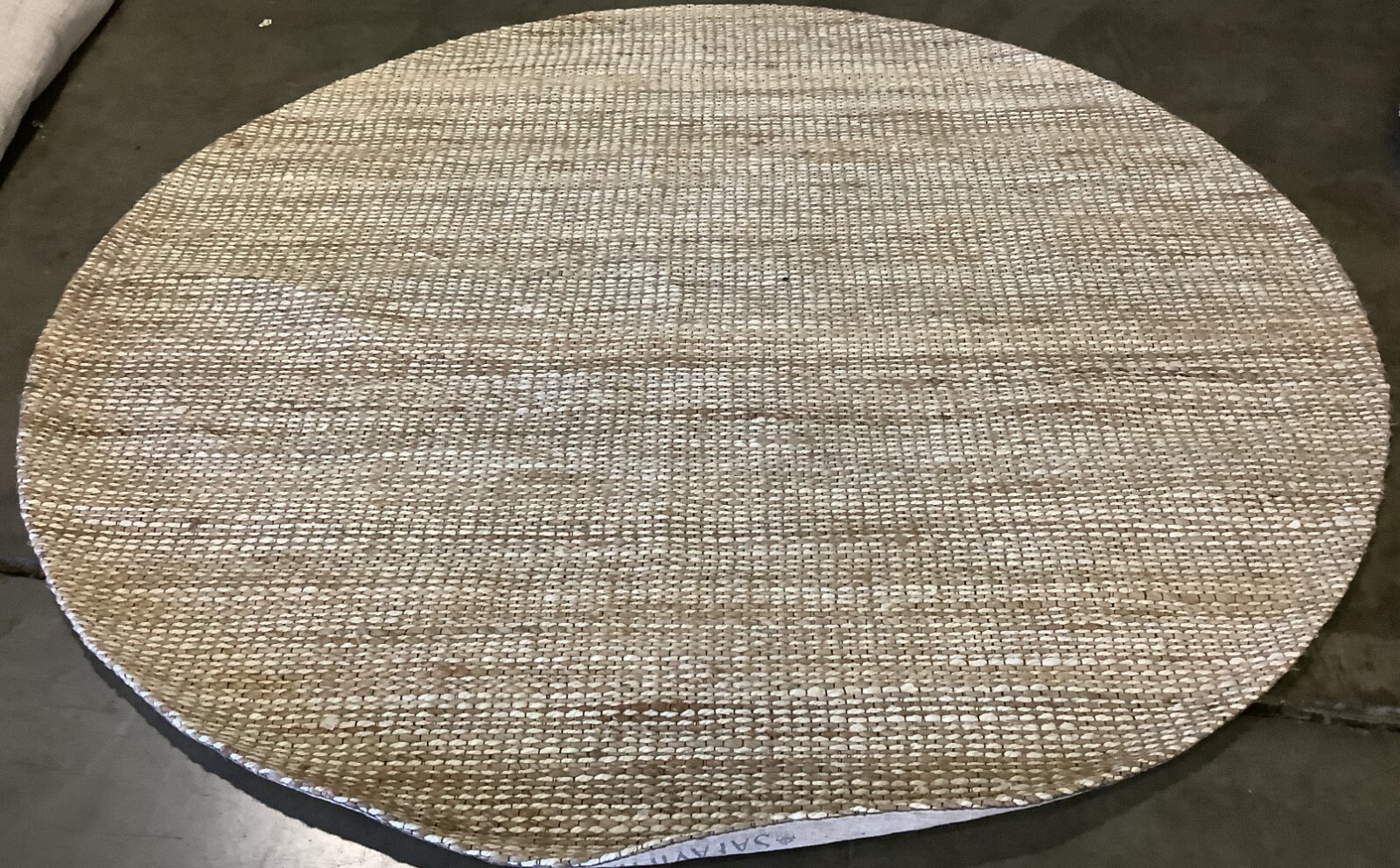 NATURAL / IVORY 8' X 8' Round Back Stain Rug Reduced Price 1172674038 MRB303B-8R gallery