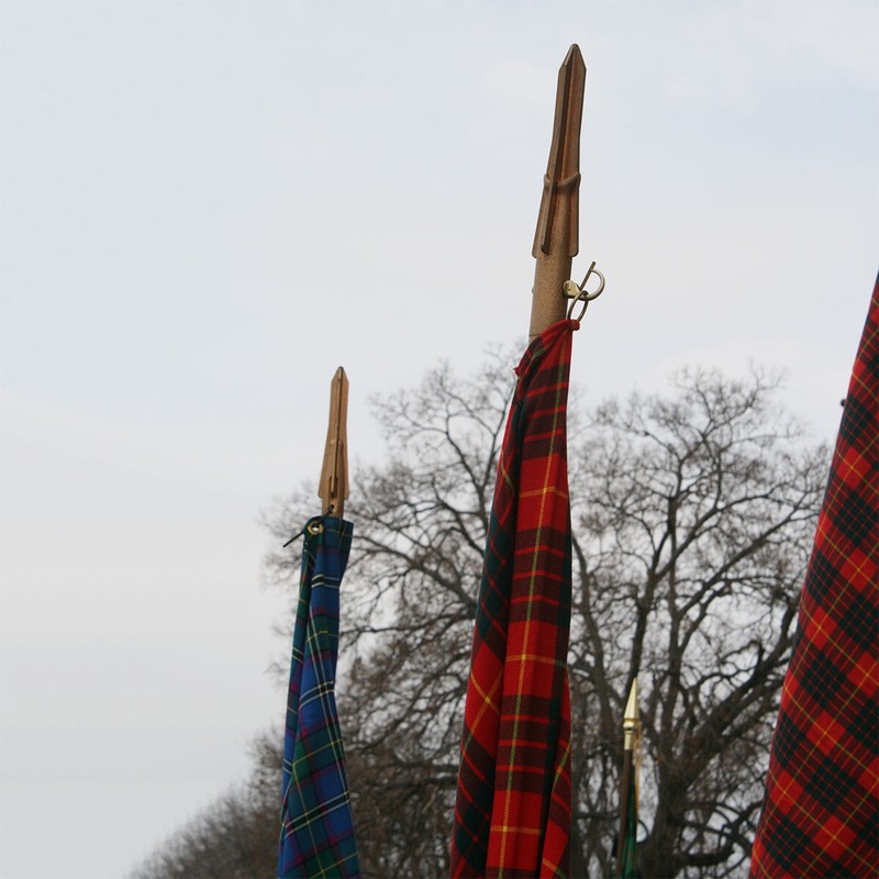 Tartan Flags - Homespun Wool-Blend - Handwoven Fabric gallery